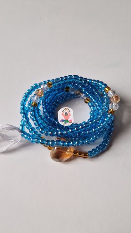 Blue bine-bine with a heart