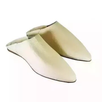 Babouche en cuir original Blanche fait main pour Hommes