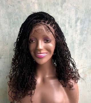 Full lace bob micro passion twist,Skinny spring twist Wig For Black Women