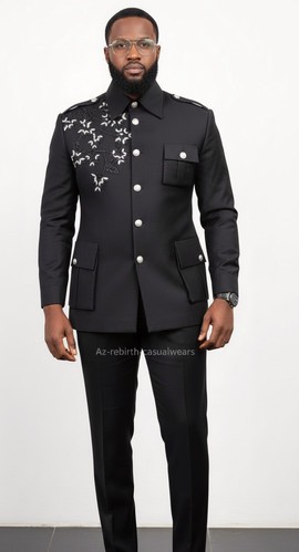 Costume pour homme brodé