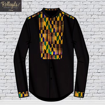 Rolloyds Kente Long Sleeve Shirt