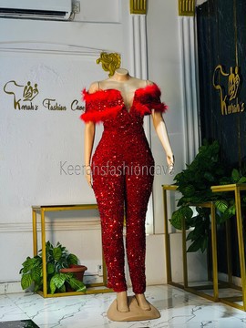 Combinaison à sequins, robe de soirée scintillante, robe de mariée africaine