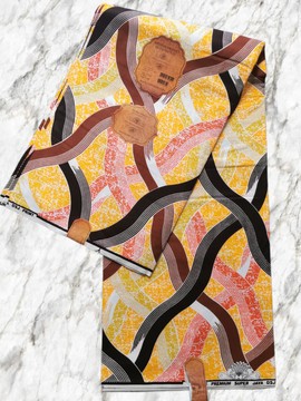 6 YARDS WAX PAGNE WAX AFRICAN FABRIC ANKARA PRINTED FABRIC