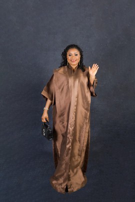 ADUN BUBU DRESS - BROWN