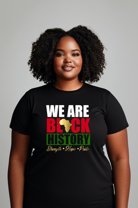 T-shirt "Nous sommes l'histoire des noirs"