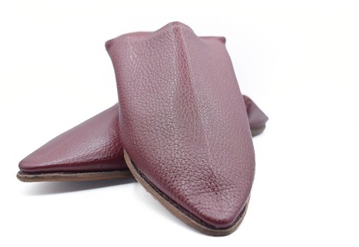 Babouche en cuir véritable authentique