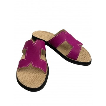 Sandale en cuir véritable pour femme