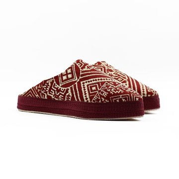 Babouche en tissus fait main mode femme