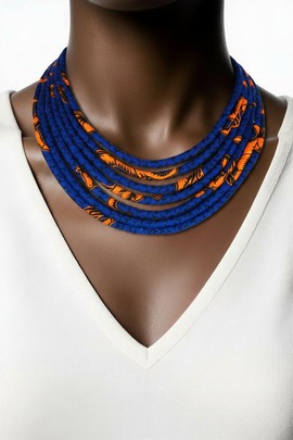 wax necklace, african necklace, ethnic necklace, masai necklace