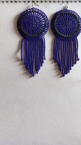 Boucles d'oreilles de perles africaines avec glands, boucles d'oreilles à franges, boucles d'oreilles élégantes, boucles d'oreilles colorées, boucles d'oreilles Boho