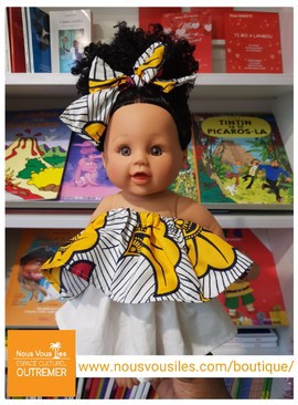 Black doll (Métis) Cassidy Colibri Dolls - WAX MARIAGE