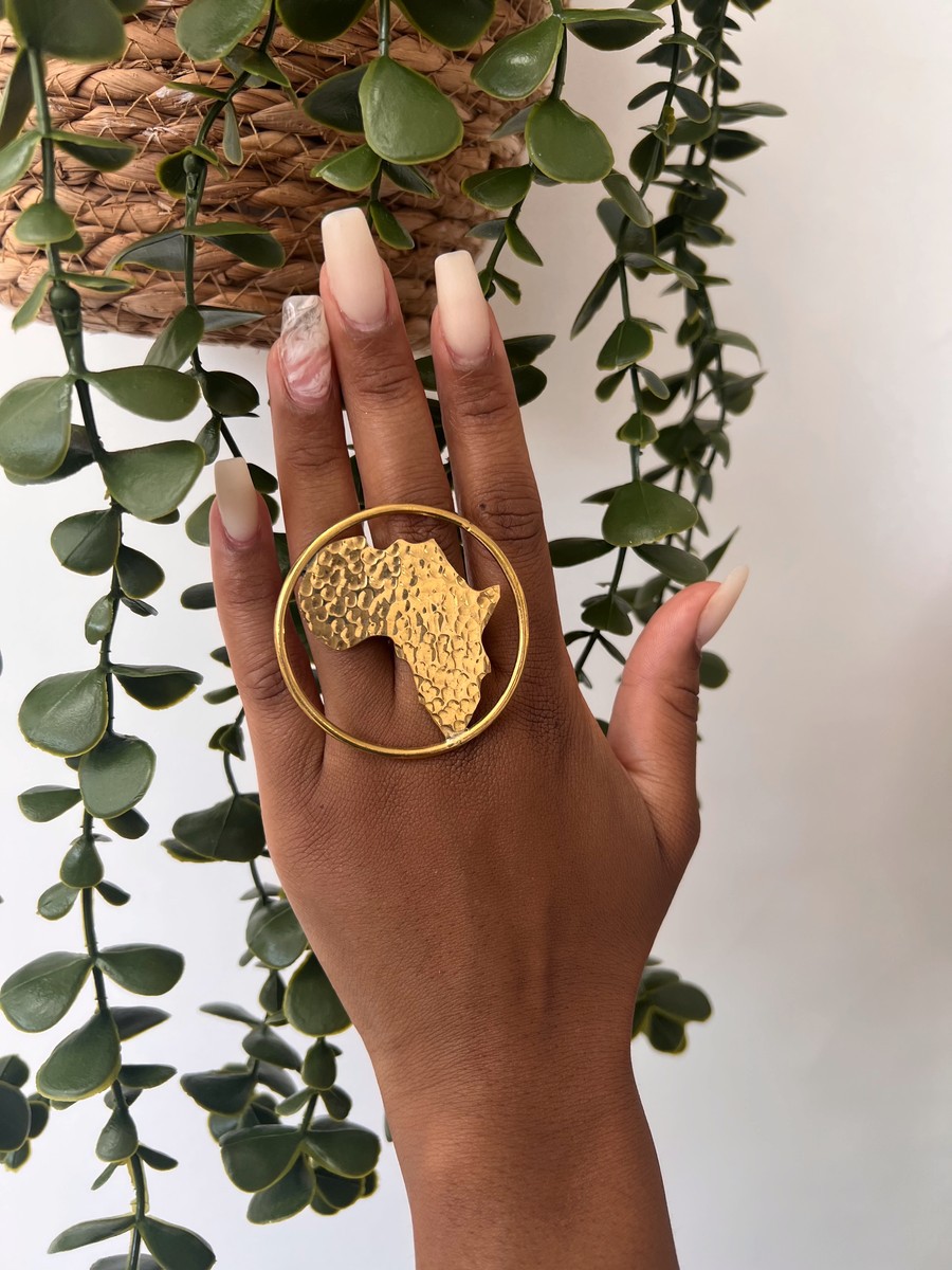Beautiful bronze ring Afrika by abi-creations - Rings - ANKA