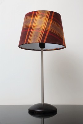 Handmade Small Brown Madras Lampshade
