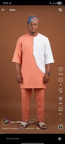 Luxurious Men Two Piece Wear