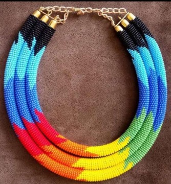 3 in 1 necklace/Zulu necklaces/ maasai necklace/ African chain