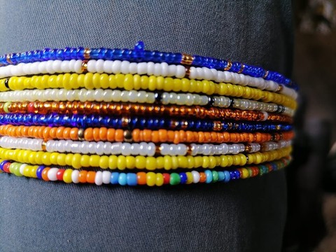 African waist beads , wholesale waist beads set , African traditional beads , tummy beads