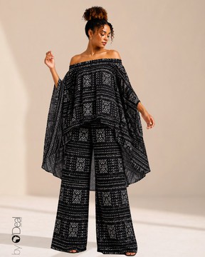 Magnificent wide pants and matching tunic set