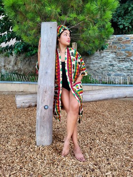 Cameroon-pattern kimono 🇨🇲