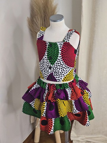 Kiyana wax print outfit for girls - Children's clothing
