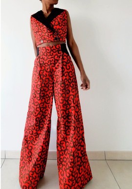 Pantalon Farah rouge