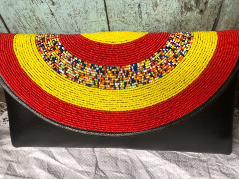 Beaded Clutch bag/evening purse/beaded purse/handmade beaded clutch bag