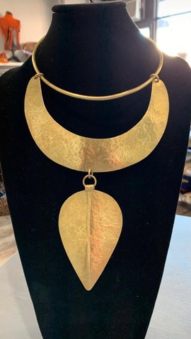 Collier en laiton / tour de cou en laiton / collier de déclaration
