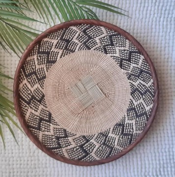 3 paniers tonga faits à la main, lot de 3