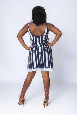 Blue Bubble baule backless dress (Pre-Order)