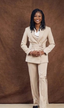 Cream Double-Breasted Blazer and Trouser Suit Set