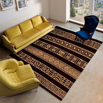 Mudcloth Rug African Print Carpet (LARGER SIZES AVAILABLE)
