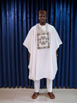 Agbada | African Wedding Suit for Men | Traditional Groom’s Suit | Dashiki | Robe Africain