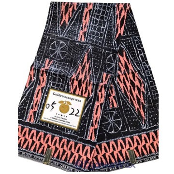 Tissu pagne Ndop Cameroun en coton léger 2 yards
