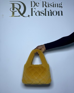 Yellow Fuzzy Shoulder Bag