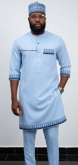 Kaftan brodé pour homme