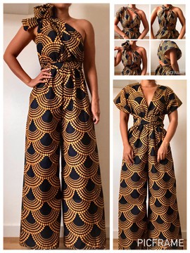 Convertible wax jumpsuit