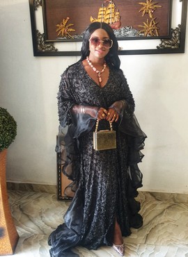 Regal African Woman Lace Boubou for Weddings/Special occasions/Plus Size