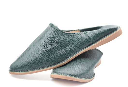 Genuine genuine leather slippers
