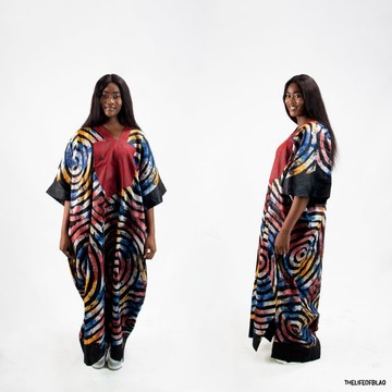 Adire Agbada, Agbada for Women, Adire Kaftan, Adire Bubu, African Clothing for Women