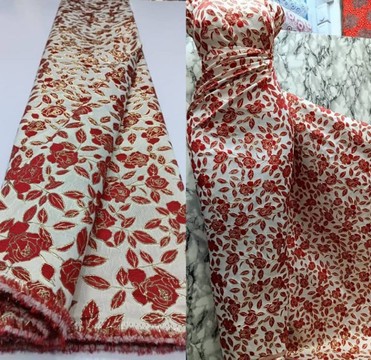 Tissu brocart de qualité, 5 yards