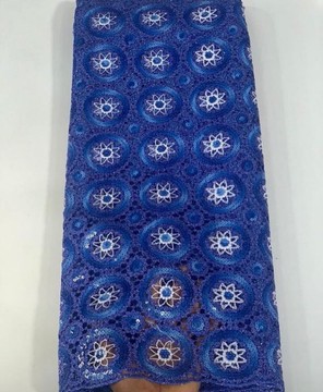 Tissu en dentelle cordée vintage de qualité, 5 yards