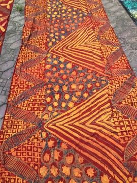 African Adire Eleko/ Handmade Nigerian Adire/ Quality Batik Fabric/  100% cotton/ Tie Dye Kampala1