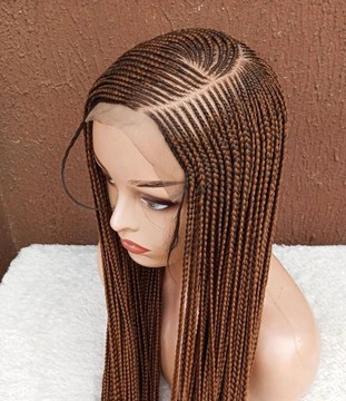 Braided Wig,. Cornrow Braid wig, Braids wig , Ket cornrow. Wig for black women