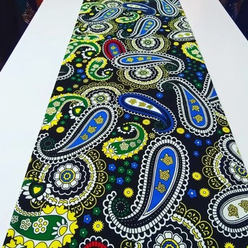 Tissus Wax Ankara 6 yards pur coton " Java love"