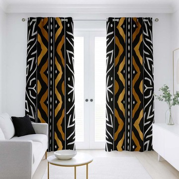 Colorful Geometric Tribal Blackout Curtains (Two-Piece) LARGER SIZES AVAILABLE