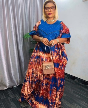 Rich Aunty Vibes Adire BuBu/Agbada/BouBou