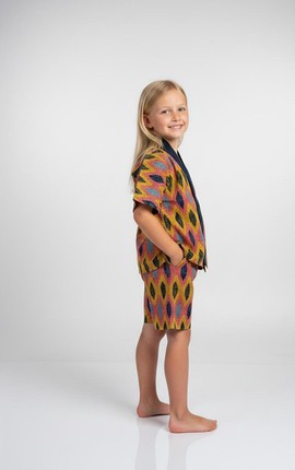 Ensemble Kimono Unisexe et Short assorti – Style graphique et vibrant