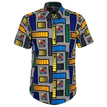 Chemise à imprimé africain Justice