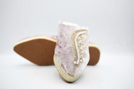 Babouche en cuir véritable authentique