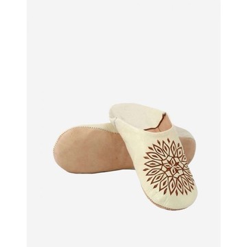 Ballerine en cuir véritable fait main