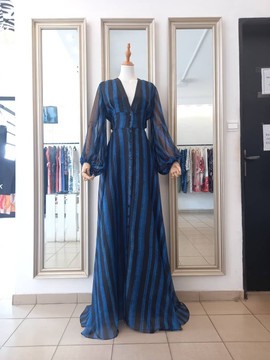 ASSINIE INDIGO DRESS